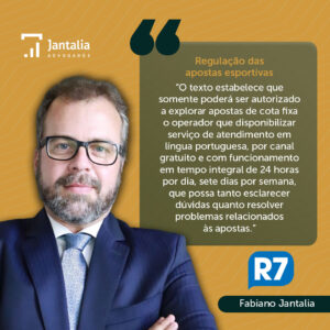 Imagem ENTREVISTA | Portal R7 | Regulação das apostas esportivas