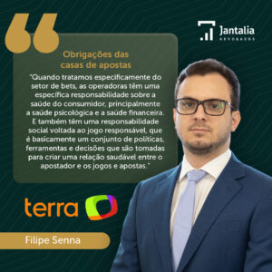 Foto ENTREVISTA | Portal Terra | Obrigações das casas de apostas